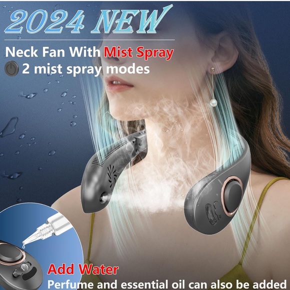 Portable Neck Fan with Cooling Technology - Picture 2 of 6